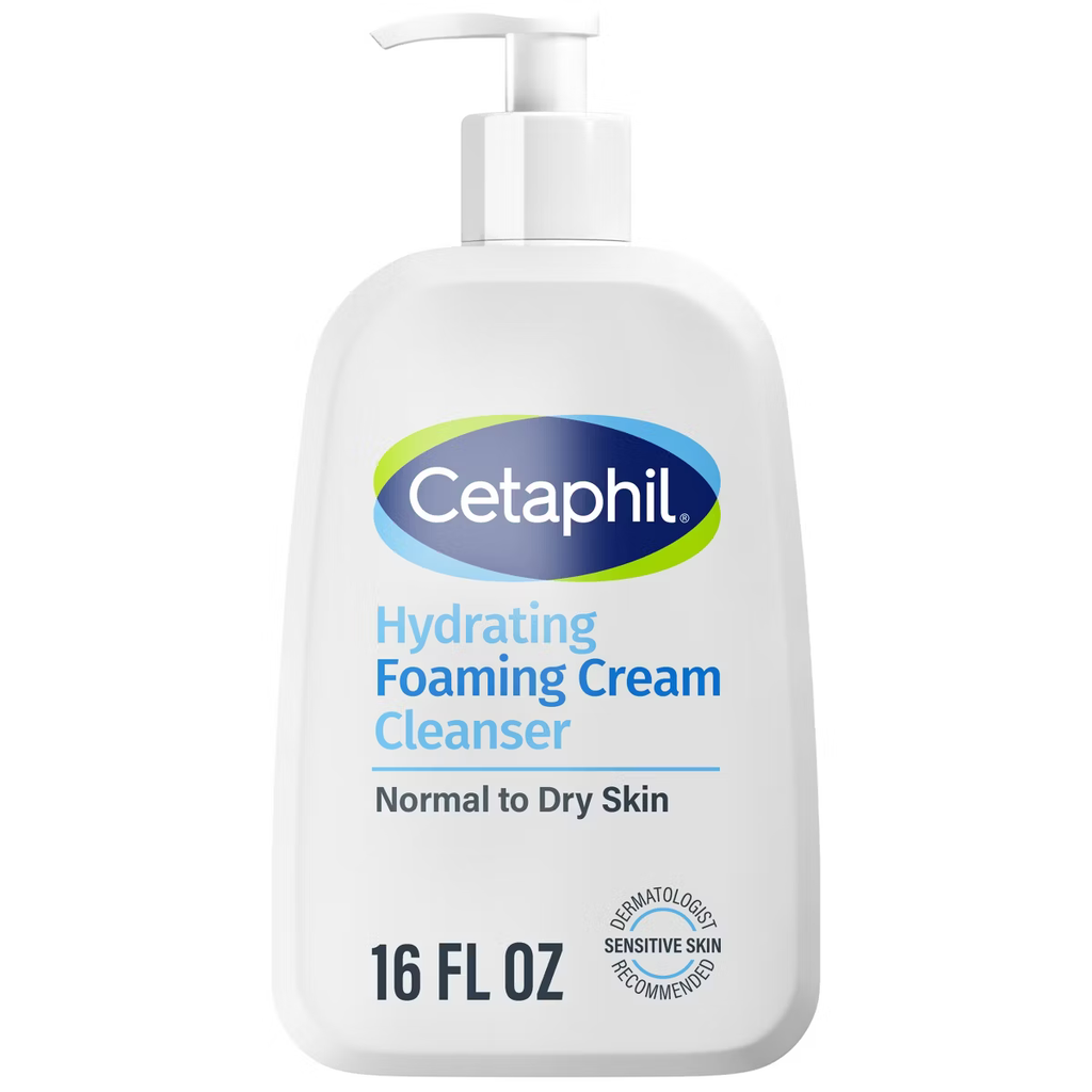 Cetaphil Hydrating Foaming Cream Face Cleanser - 16oz