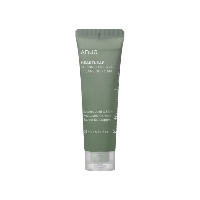 ANUA HEARTLEAF SUCCINIC MOISTURE CLEANSING FOAM (25ml)
